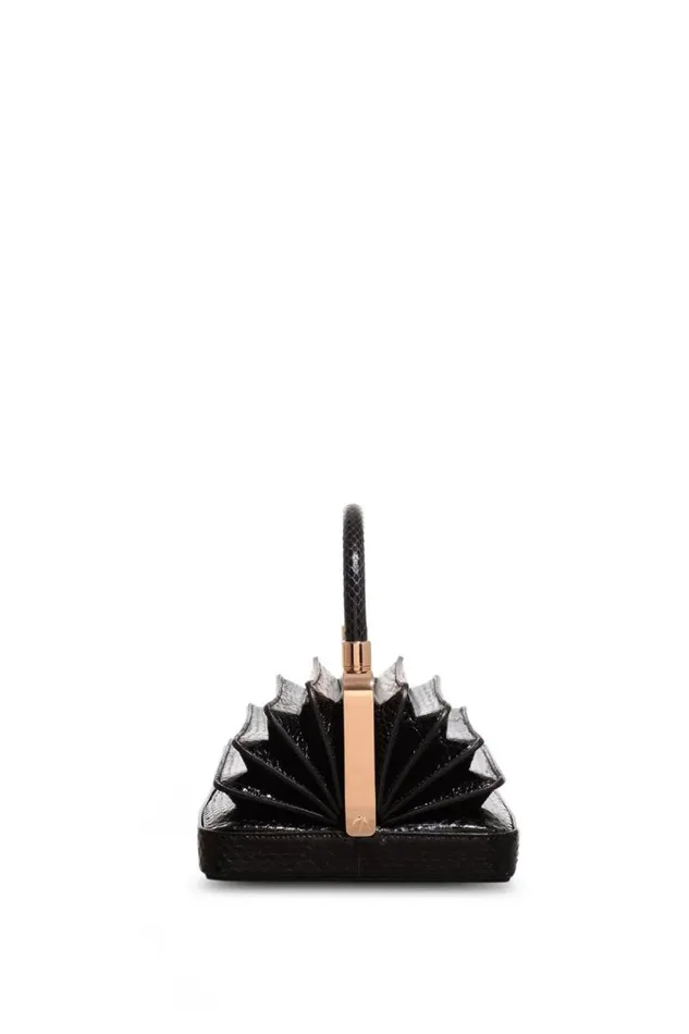 Gabriela Hearst Top Handles WomenMen Small Diana Bag In Black Snakeskin