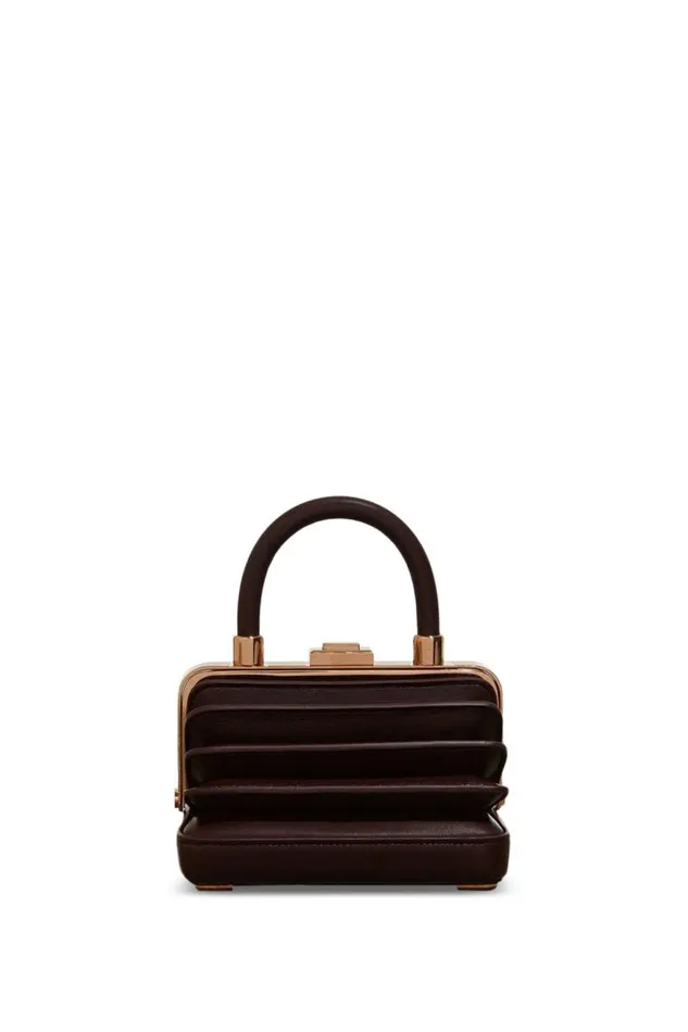 Gabriela Hearst Top Handles WomenMen Small Diana Bag In Bordeaux Nappa Leather