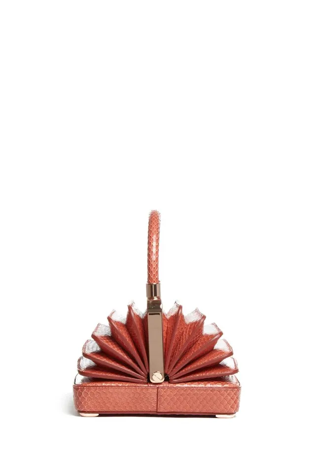 Gabriela Hearst Top Handles WomenMen Small Diana Bag In Coral Snakeskin