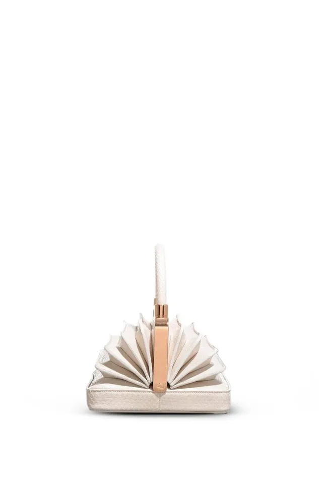Gabriela Hearst Top Handles WomenMen Small Diana Bag In Ivory Snakeskin