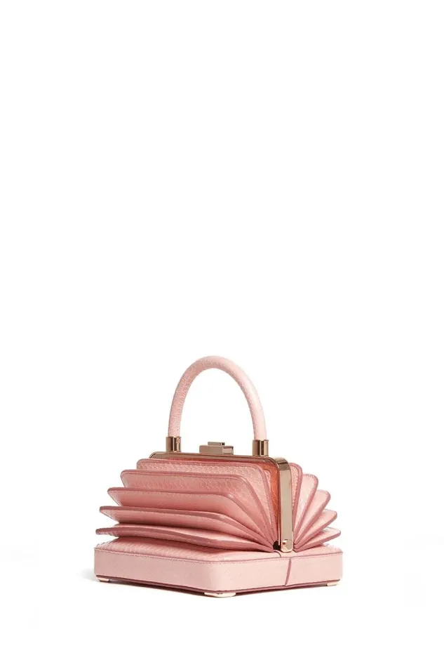 Gabriela Hearst Top Handles WomenMen Small Diana Bag In Pink Snakeskin