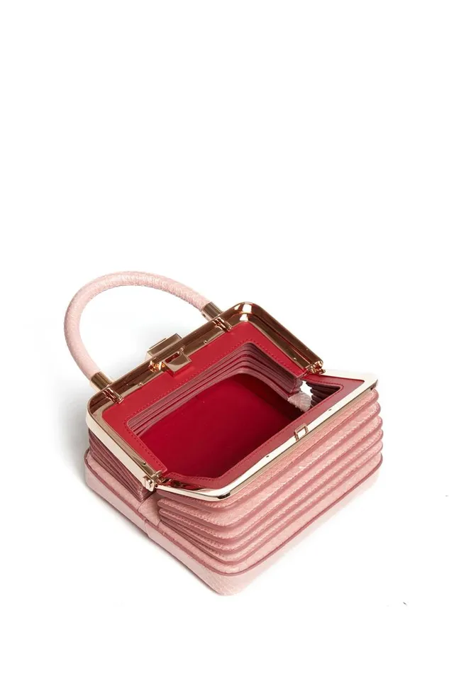 Gabriela Hearst Top Handles WomenMen Small Diana Bag In Pink Snakeskin