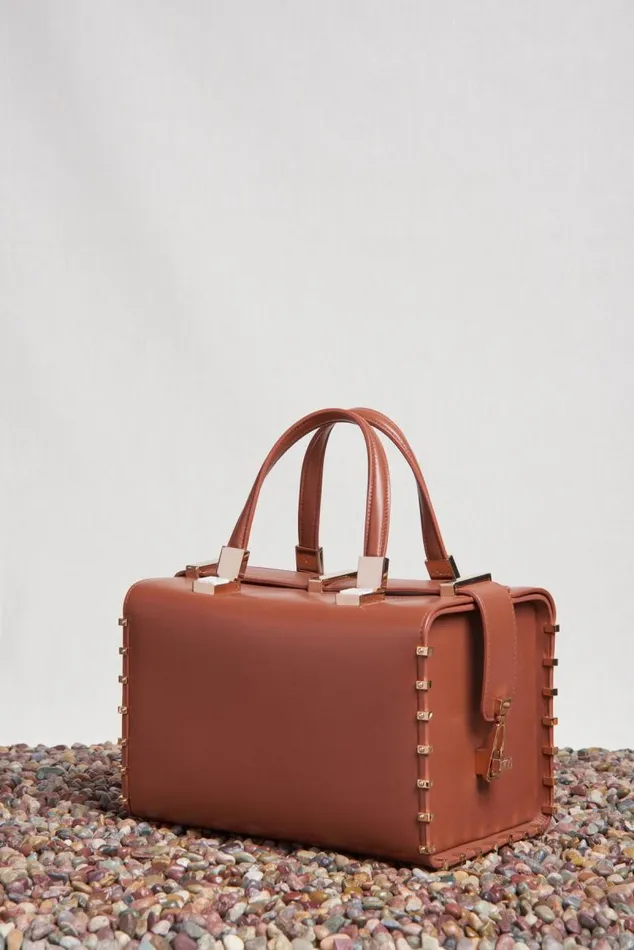 Gabriela Hearst Top Handles WomenMen Wabi Bag In Cognac Nappa Leather