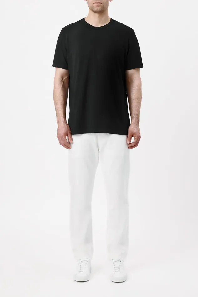 Gabriela Hearst Tops Men Bandeira TShirt In Black Upcycled Cotton