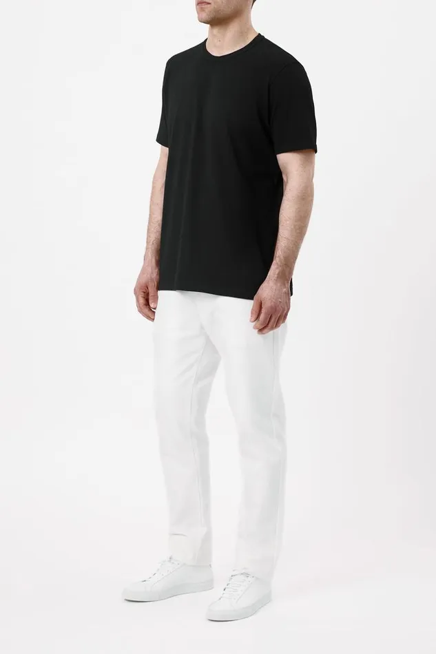 Gabriela Hearst Tops Men Bandeira TShirt In Black Upcycled Cotton