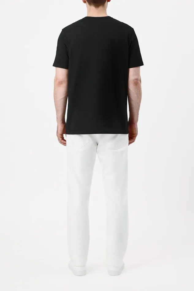 Gabriela Hearst Tops Men Bandeira TShirt In Black Upcycled Cotton