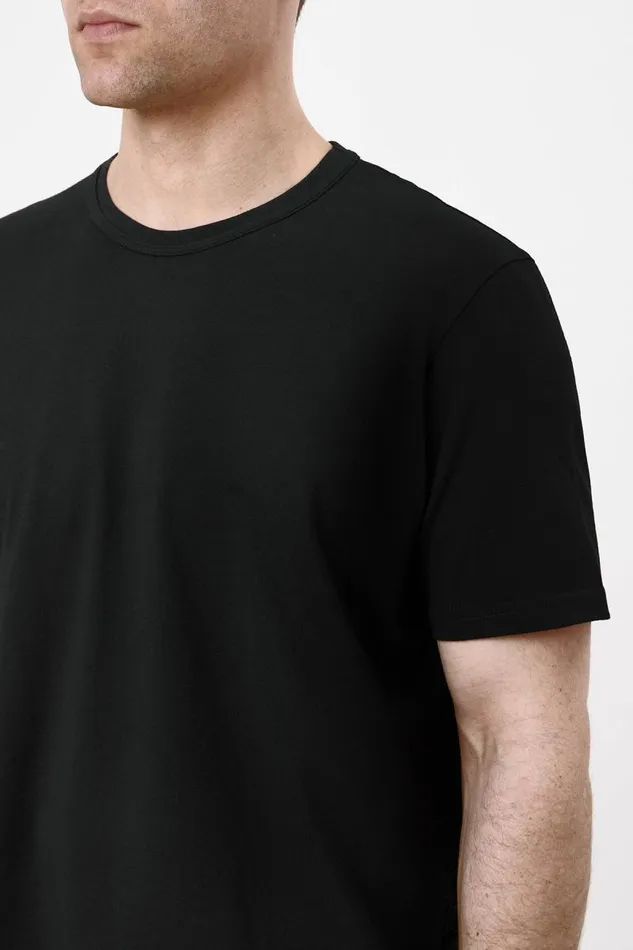 Gabriela Hearst Tops Men Bandeira TShirt In Black Upcycled Cotton