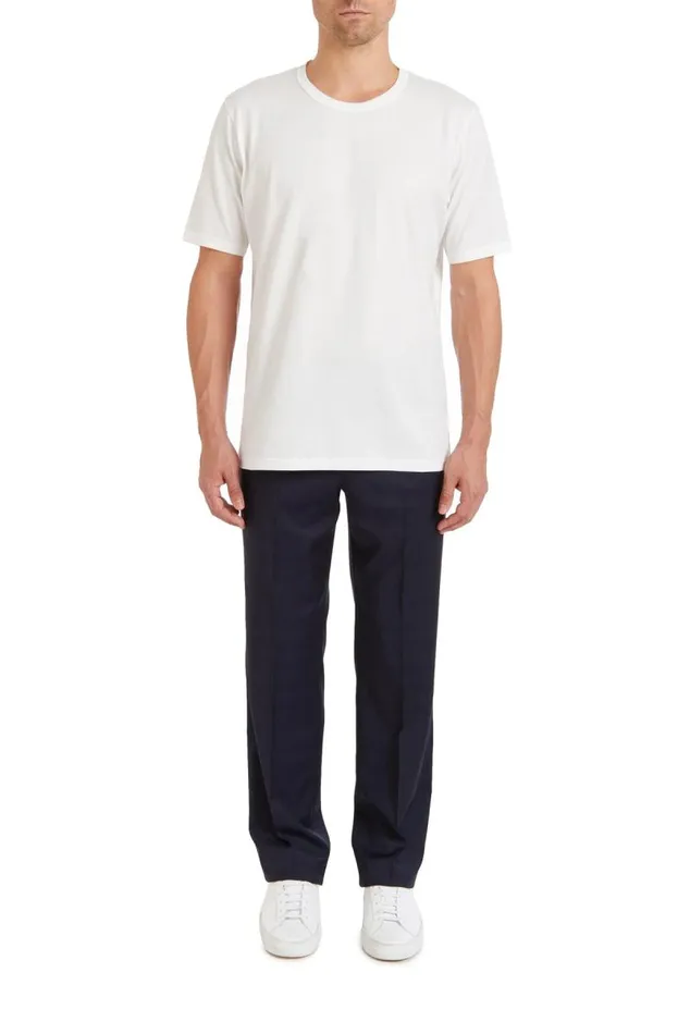 Gabriela Hearst Tops Men Bandeira TShirt In White Recycled Cotton