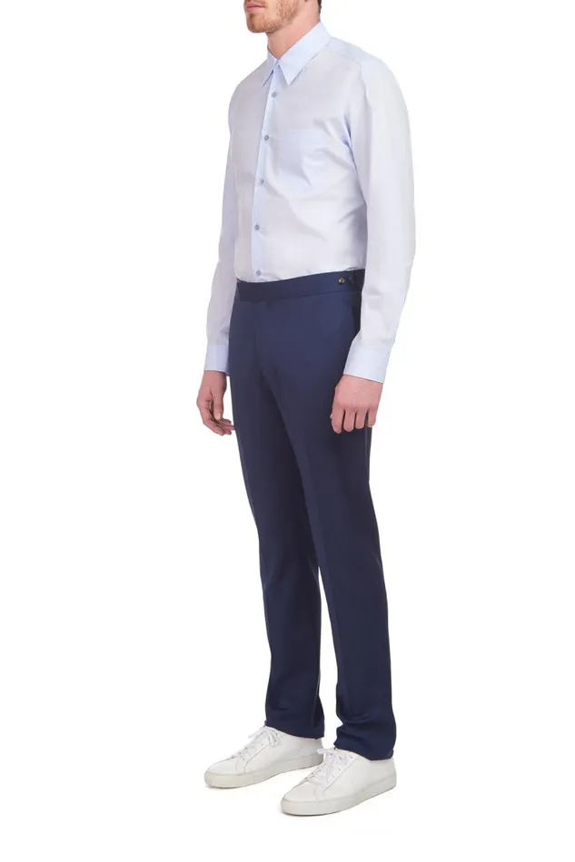 Gabriela Hearst Tops Men Reyes Shirt In Light Blue Cotton