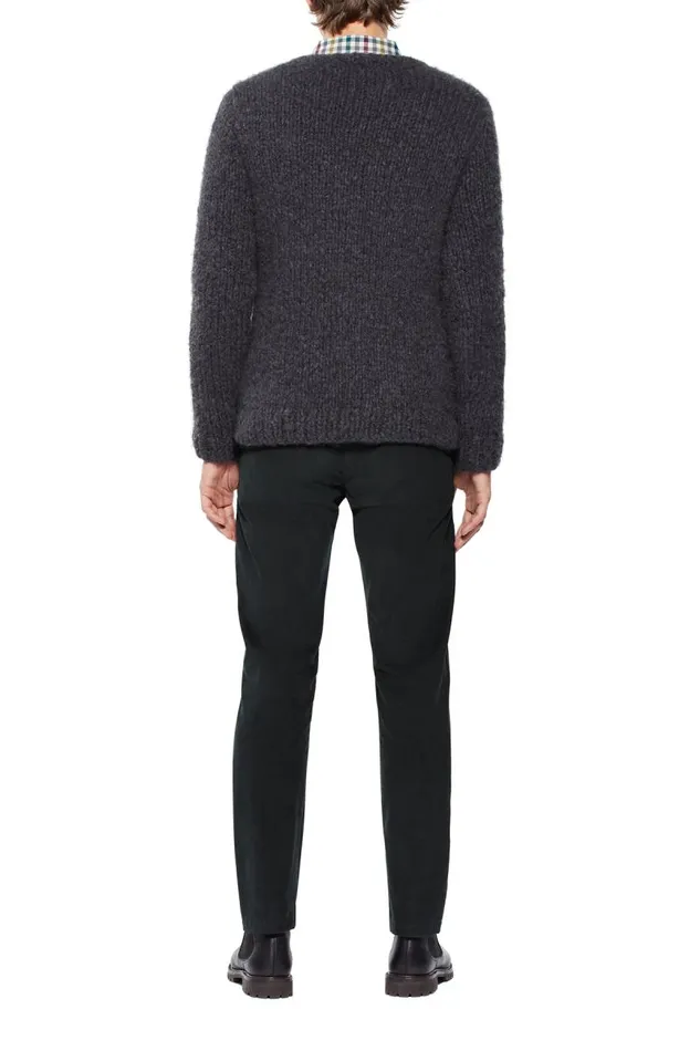Gabriela Hearst Tops Men Simon Knit Cardigan In Charcoal Welfat Cashmere