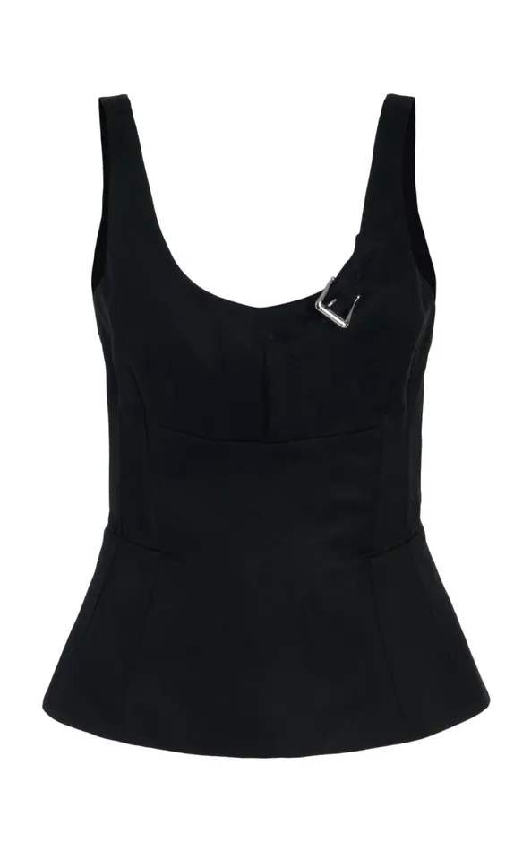 Gabriela Hearst Tops Women Avalon Top In Black Silk Linen Satin
