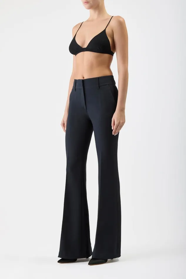 Gabriela Hearst Tops Women Chevier Knit Bra In Black Merino Wool