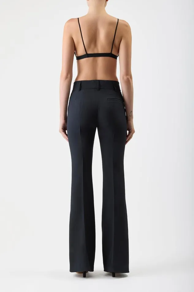 Gabriela Hearst Tops Women Chevier Knit Bra In Black Merino Wool