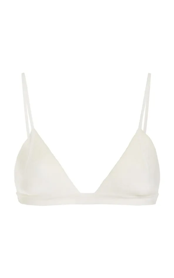 Gabriela Hearst Tops Women Chevier Knit Bra In Ivory Merino Wool