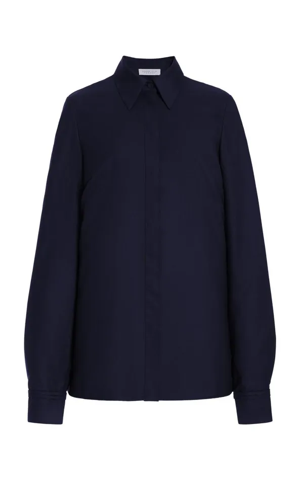 Gabriela Hearst Tops Women Cruz Shirt In Dark Navy Lightweight Cashmere