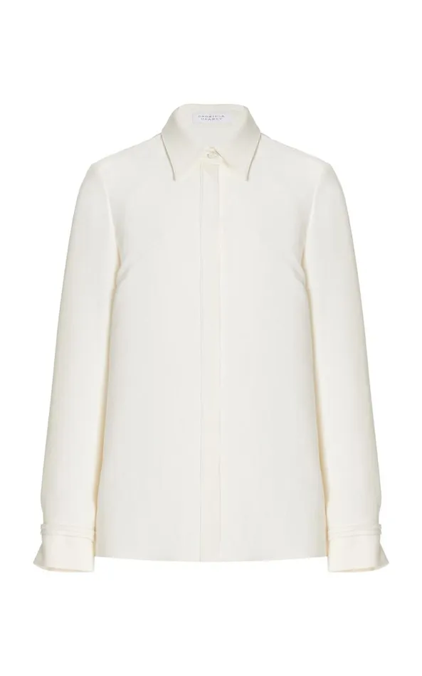 Gabriela Hearst Tops Women Cruz Shirt In Ivory Lightweight Cashmere