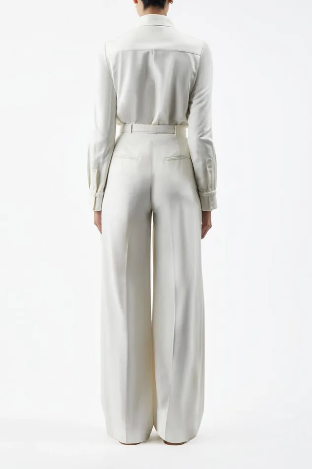 Gabriela Hearst Tops Women Cruz Shirt In Ivory Washed Silk