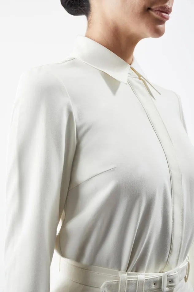 Gabriela Hearst Tops Women Cruz Shirt In Ivory Washed Silk