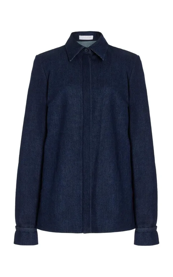 Gabriela Hearst Tops Women Cruz Shirt In Organic Raw Denim