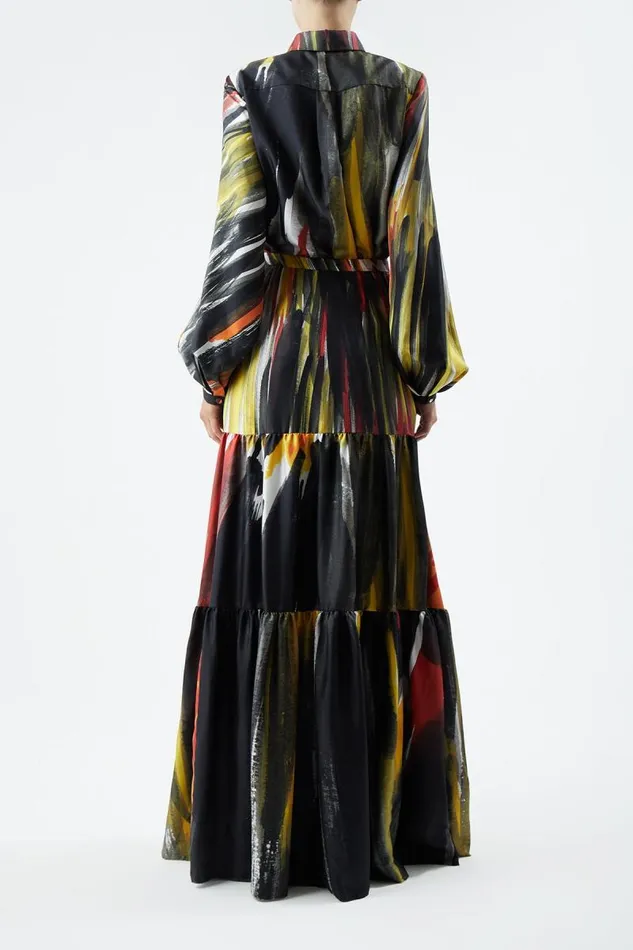 Gabriela Hearst Tops Women Delmer Top In Multi Printed Silk