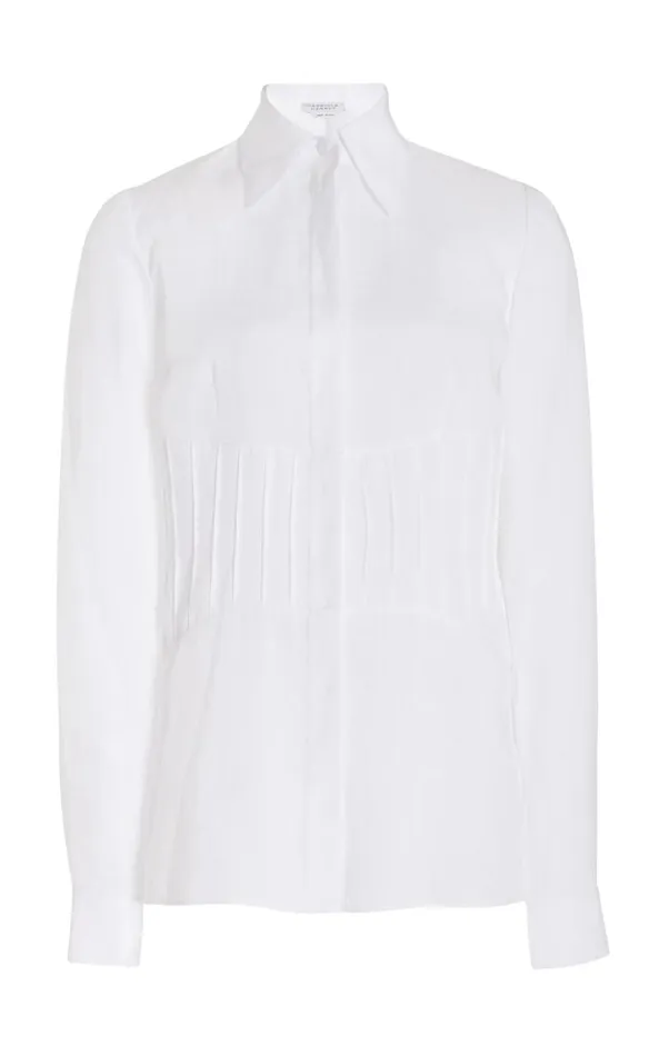 Gabriela Hearst Tops Women Duff Top In White Aloe Linen