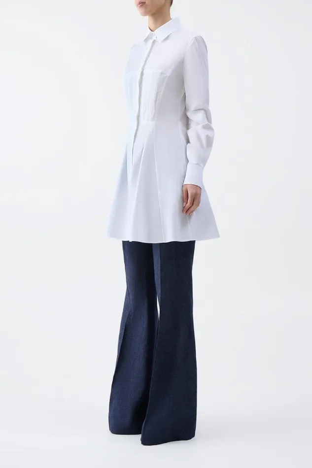 Gabriela Hearst Tops Women Garcia Top In White Sea Island Cotton Poplin
