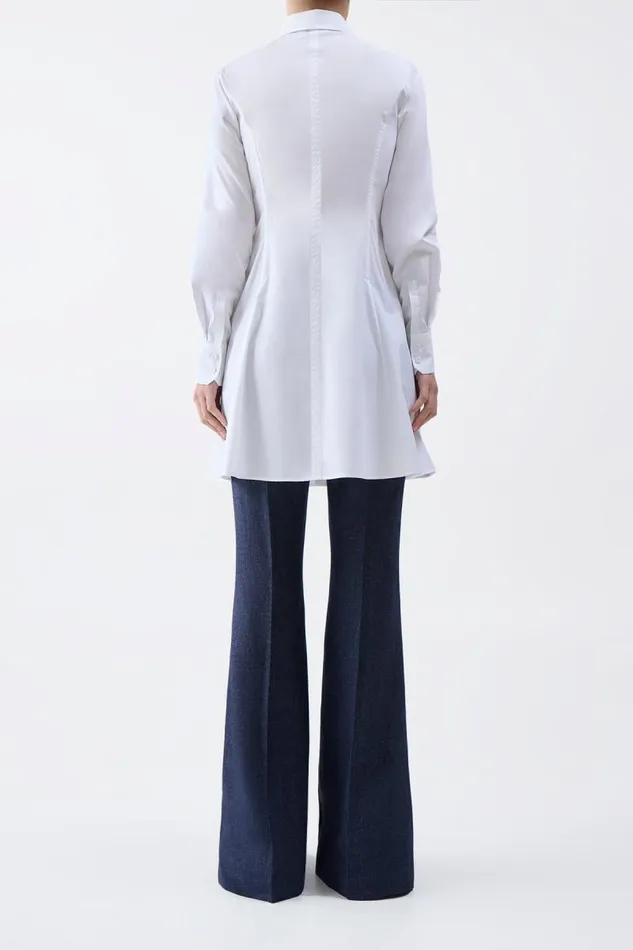 Gabriela Hearst Tops Women Garcia Top In White Sea Island Cotton Poplin