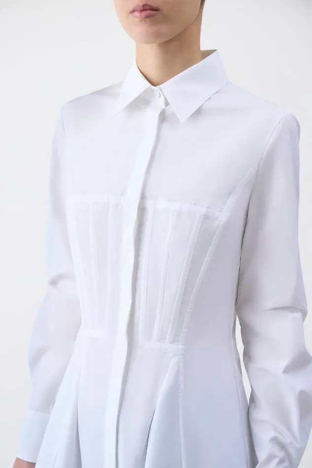 Gabriela Hearst Tops Women Garcia Top In White Sea Island Cotton Poplin