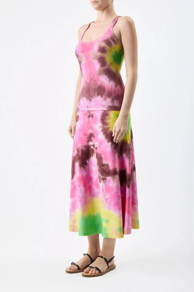 Gabriela Hearst Tops Women Graham Knit Tank Top In Multi Tie Dye Cashmere