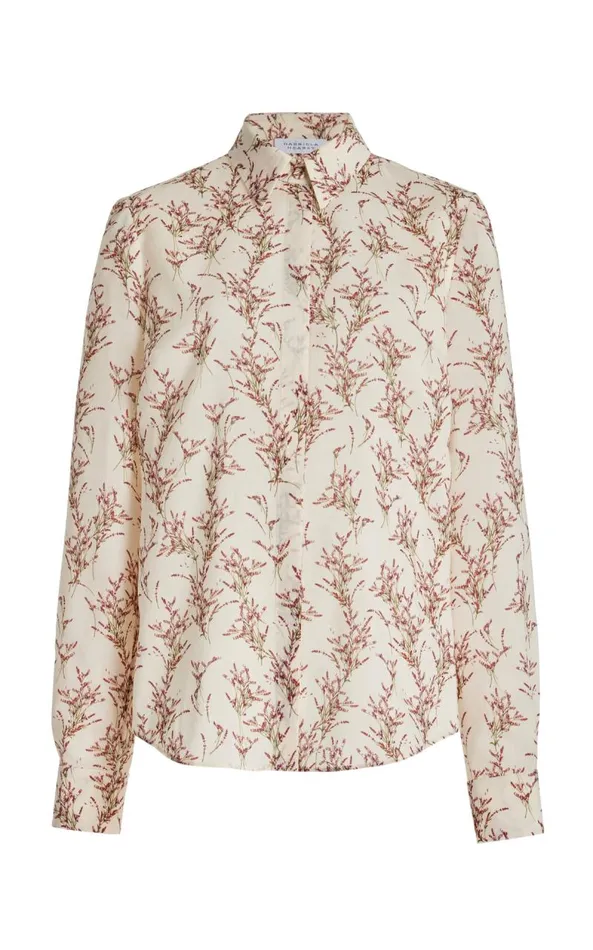 Gabriela Hearst Tops Women Henri Blouse In Ivory Multi Wool