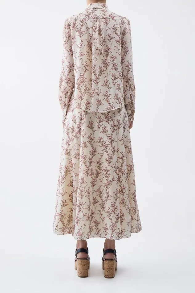 Gabriela Hearst Tops Women Henri Blouse In Ivory Multi Wool