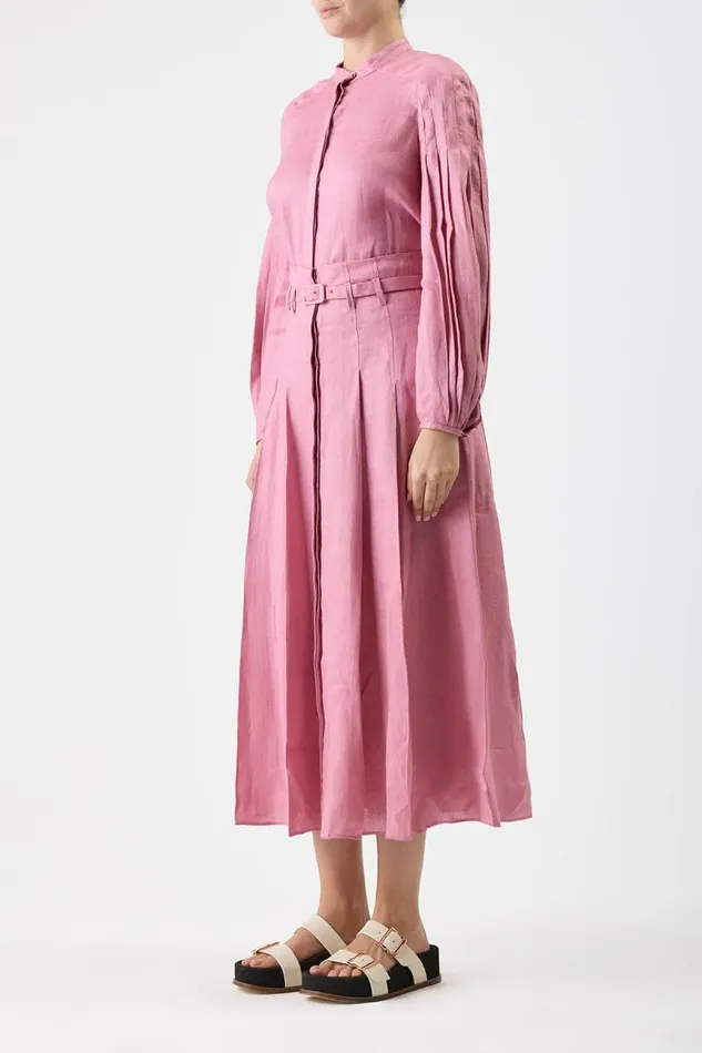 Gabriela Hearst Tops Women Laetitia Blouse In Rose Quartz Linen