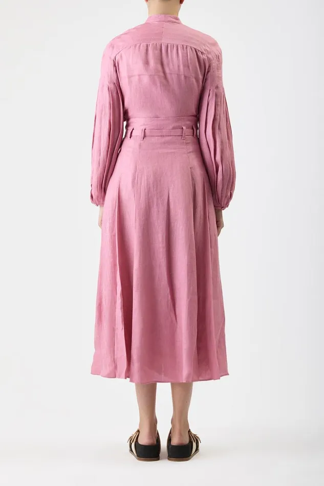 Gabriela Hearst Tops Women Laetitia Blouse In Rose Quartz Linen