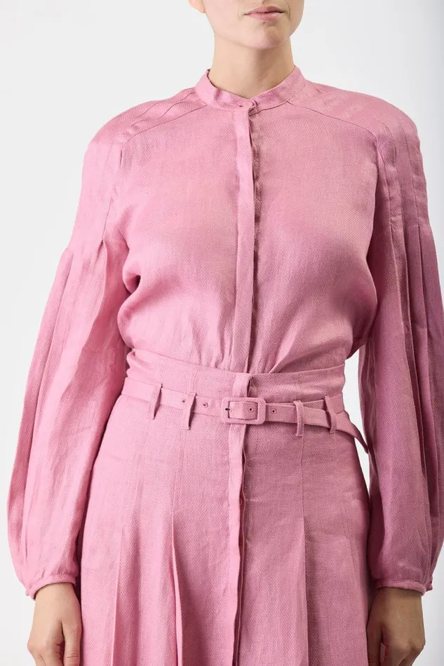 Gabriela Hearst Tops Women Laetitia Blouse In Rose Quartz Linen