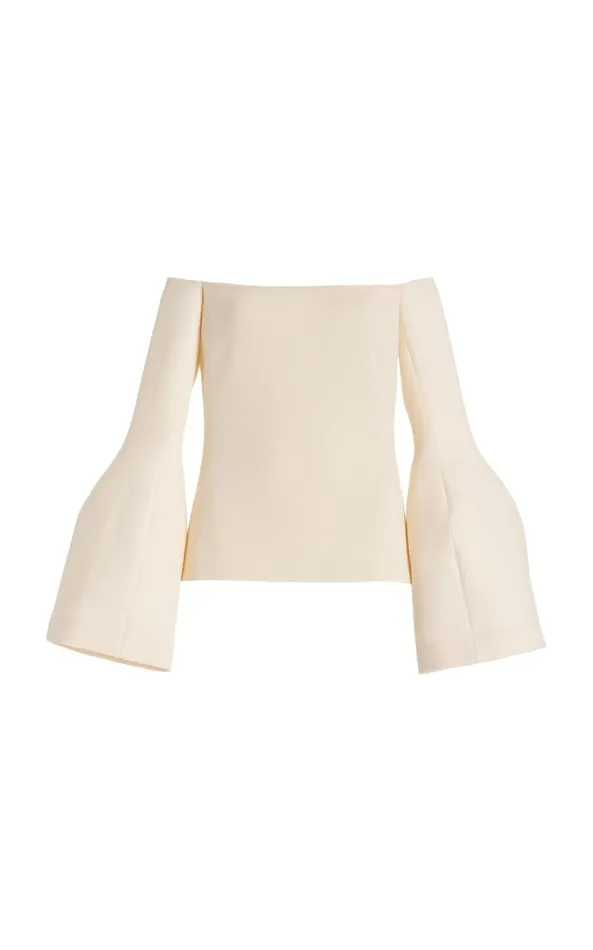 Gabriela Hearst Tops Women Maki Top In Ivory Wool Silk Cady