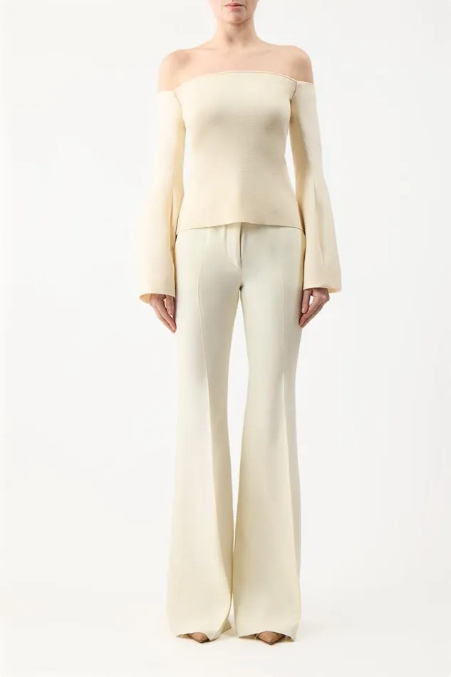 Gabriela Hearst Tops Women Maki Top In Ivory Wool Silk Cady