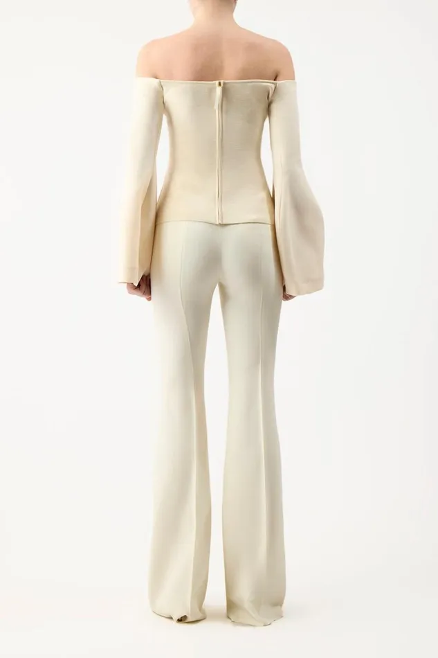 Gabriela Hearst Tops Women Maki Top In Ivory Wool Silk Cady