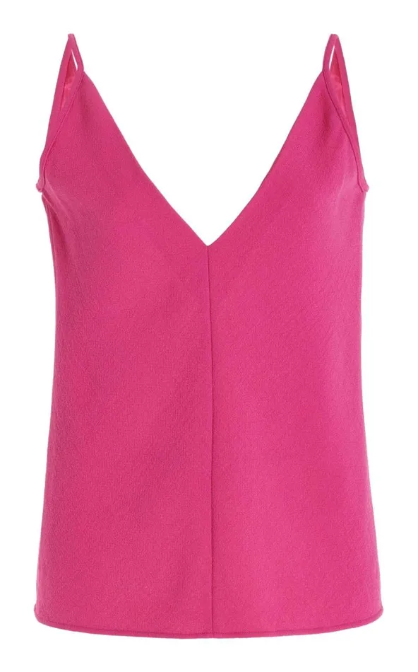 Gabriela Hearst Tops Women Maria Top In Fuchsia Virgin Wool Crepe
