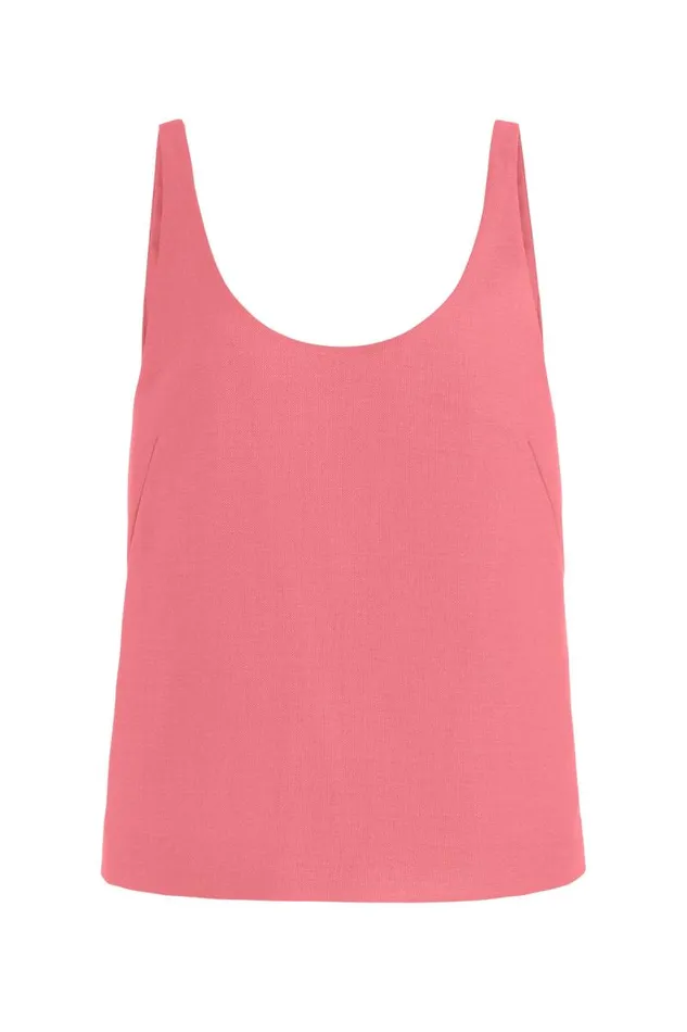 Gabriela Hearst Tops Women Muriel Tank Top In Watermelon Silk Virgin Wool