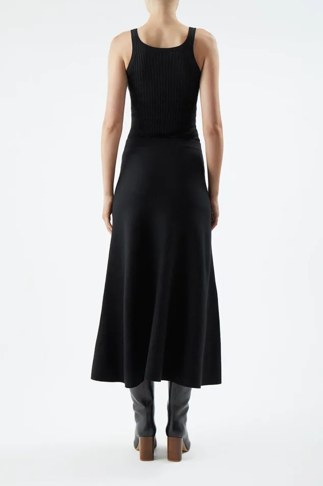 Gabriela Hearst Tops Women Nevin Pointelle Knit Tank Top In Black Cashmere Silk