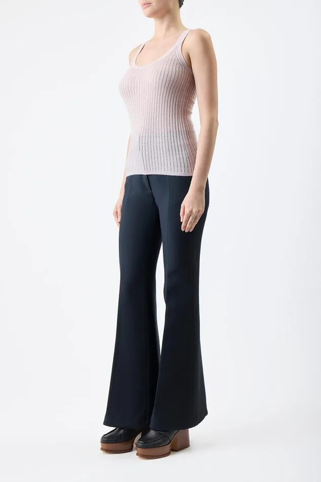 Gabriela Hearst Tops Women Nevin Pointelle Knit Tank Top In Blush Cashmere Silk
