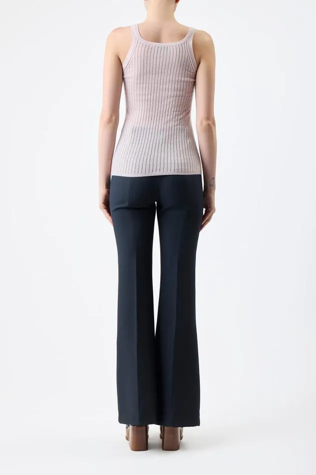 Gabriela Hearst Tops Women Nevin Pointelle Knit Tank Top In Blush Cashmere Silk