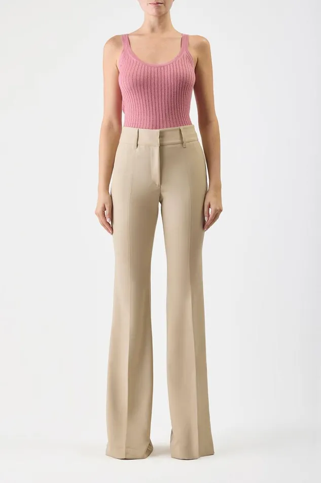 Gabriela Hearst Tops Women Nevin Pointelle Knit Tank Top In Rose Quartz Cashmere Silk