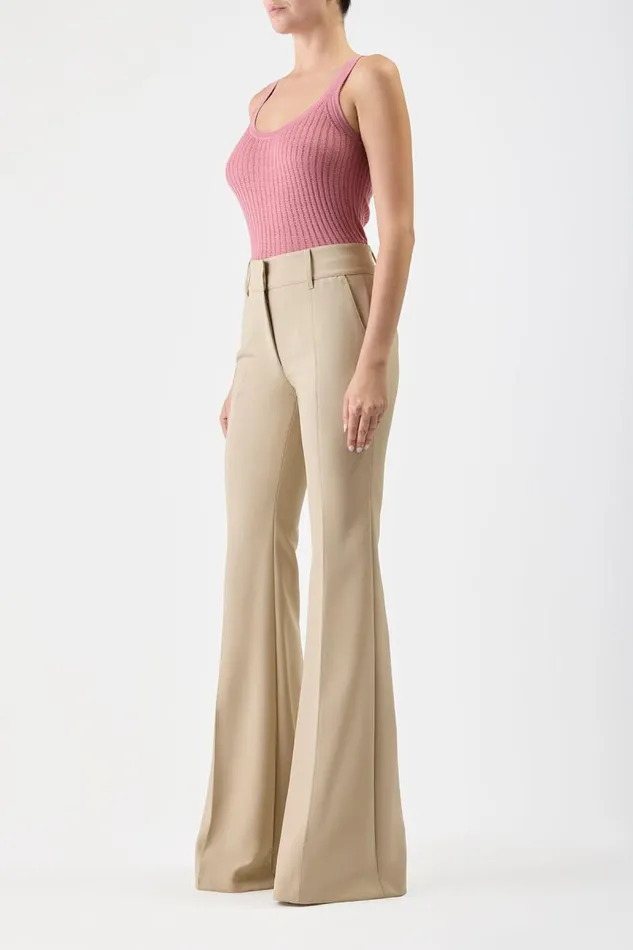 Gabriela Hearst Tops Women Nevin Pointelle Knit Tank Top In Rose Quartz Cashmere Silk