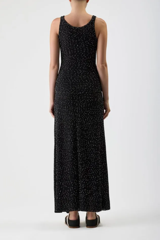 Gabriela Hearst Tops Women Sanne Knit Tank Top In Black Beaded Silk