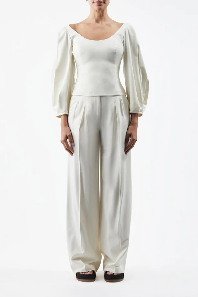 Gabriela Hearst Tops Women Sophia Blouse In Ivory Washed Silk