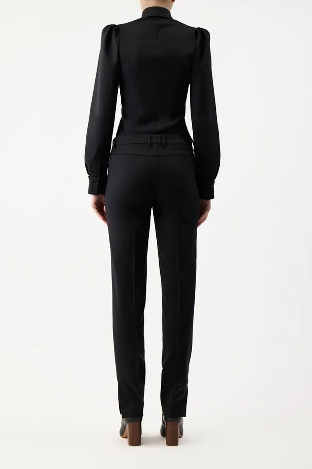 Gabriela Hearst Tops Women Talbot Shirt In Black Sportswear Wool