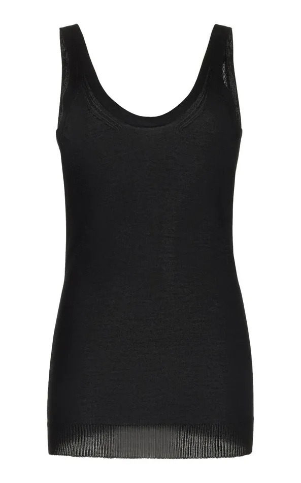 Gabriela Hearst Tops Women Toby Knit Tank Top In Black Cashmere Silk