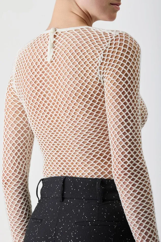 Gabriela Hearst Tops Women Troth Knit Top In Ivory Merino Wool