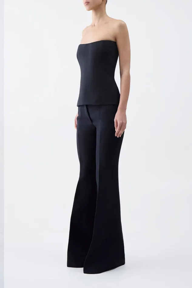 Gabriela Hearst Tops Women Una Top In Black Wool Silk Cady